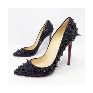 Christian Louboutin Pigalili Pot Pourri Strass Heels Womens Size EU 37.5